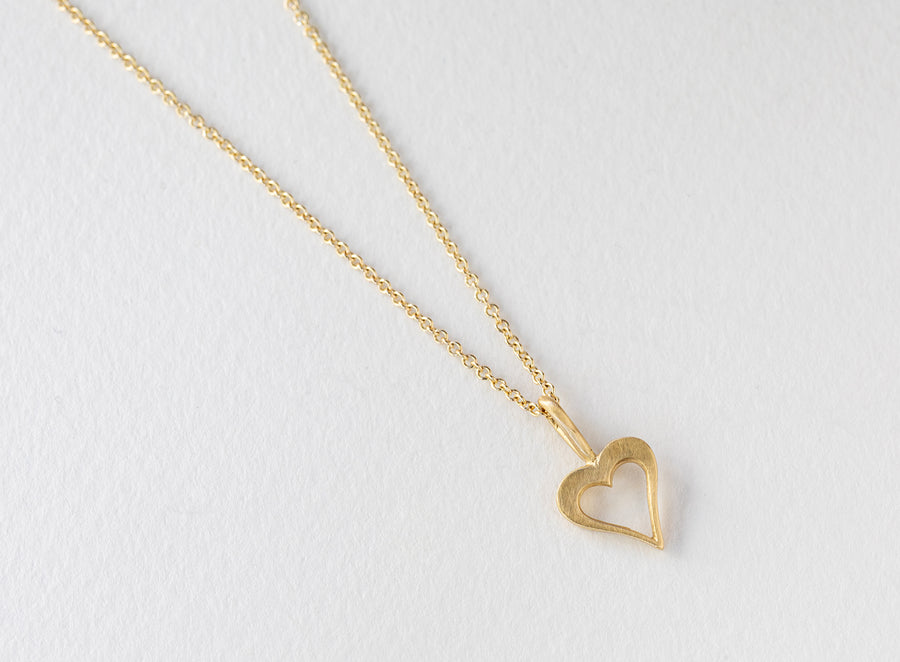 Yaeli Gold Heart Necklace