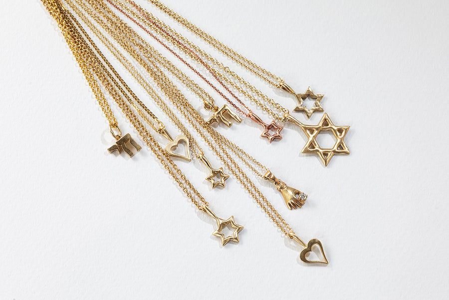 Yaeli Gold Heart Necklace